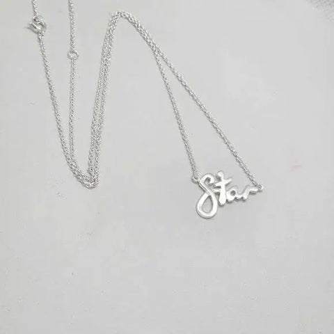 Brand New  Sterling Silver 925 STAR Necklace