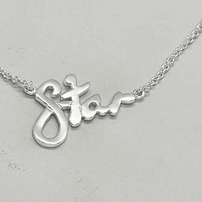 Brand New  Sterling Silver 925 STAR Necklace