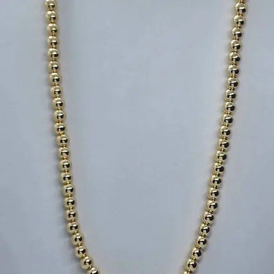 Brand New  Brazilian 18k Gold Filled Beaded Necklace