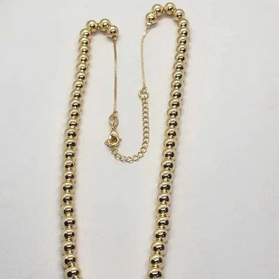 Brand New  Brazilian 18k Gold Filled Beaded Necklace