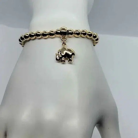 Brand New  Brazilian 18k Gold Filled Adjustable Elephant Bracelet