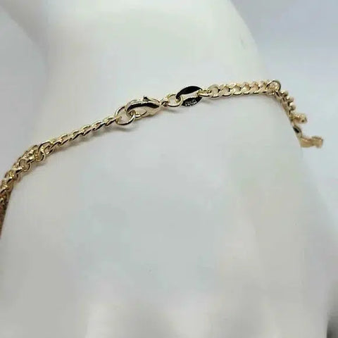 Brand New Brazilian 18k Gold Filled Multi Charms Bracelet