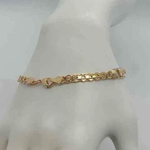 Brand New Brazilian 18k Gold Filled Elephants Bracelet