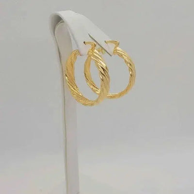 Brand New Brazilian 18k Gold Filled Earrings Hoops with Designs