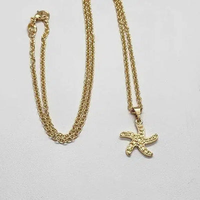 Brand New  Brazilian 18k Gold Filled Starfish Necklace