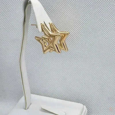 Brand New  Brazilian 18k Gold Filled Star Earrings