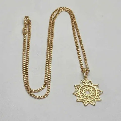 Brand New  Brazilian 18k Gold Filled Sun Necklace