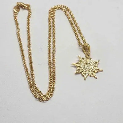 Brand New  Brazilian 18k Gold Filled SunShine Necklace