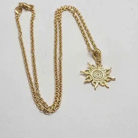 Brand New  Brazilian 18k Gold Filled SunShine Necklace