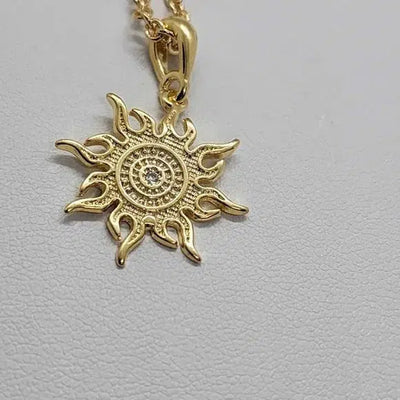 Brand New  Brazilian 18k Gold Filled SunShine Necklace