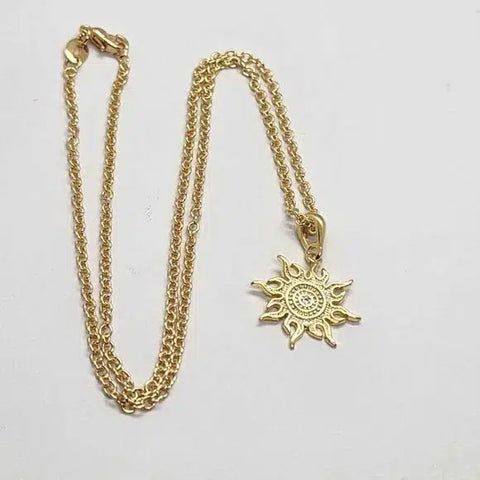 Brand New  Brazilian 18k Gold Filled SunShine Necklace