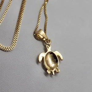 Brand New  Brazilian 18k Gold Filled Turtle Necklace