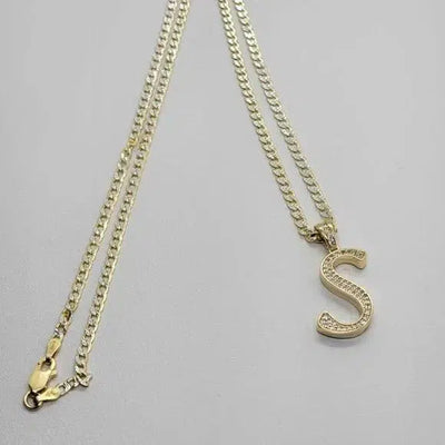 Brand New Sterling Silver 925 Letter S Necklace