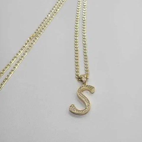 Brand New Sterling Silver 925 Letter S Necklace