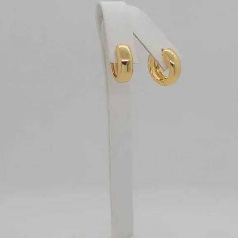 Brand New Brazilian 18k Gold Filled Earrings  HUGGY