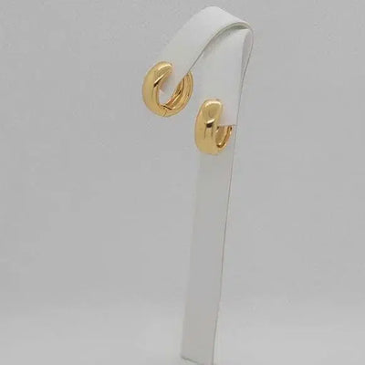 Brand New Brazilian 18k Gold Filled Earrings  HUGGY