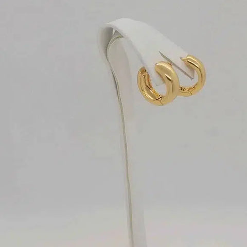 Brand New Brazilian 18k Gold Filled Earrings  HUGGY