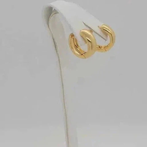 Brand New Brazilian 18k Gold Filled Earrings  HUGGY