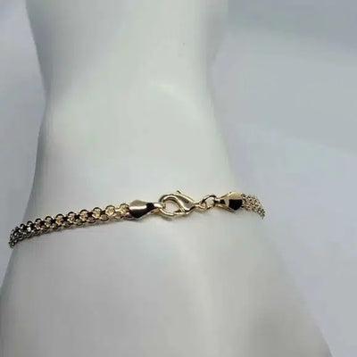 Brand New Brazilian 18k Gold filled 3 Elephants Bracelet