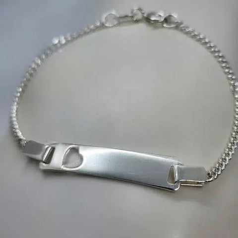 Brand New Sterling Silver 925 Heart Bracelet