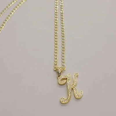 Brand New Sterling Silver 925 Letter K Necklace