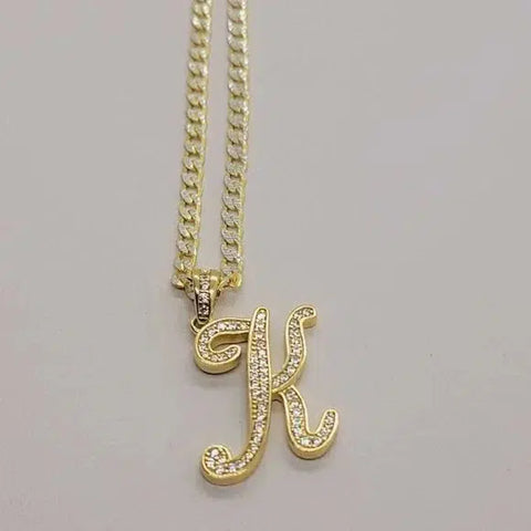 Brand New Sterling Silver 925 Letter K Necklace