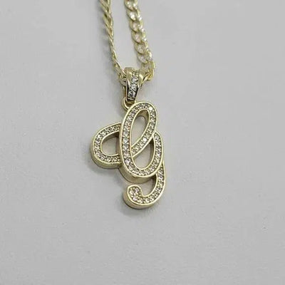 Brand New Sterling Silver 925 Letter G Necklace