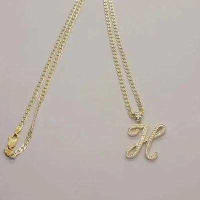 Brand New Sterling Silver 925 Letter H Necklace