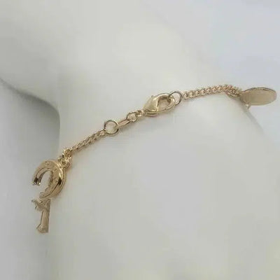 Brand New Brazilian 18k Gold Filled Multi Charms Bracelet