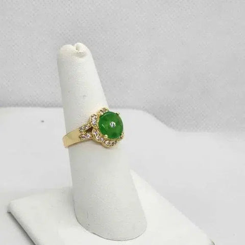 Brand New Jade Flower shape Ring