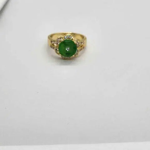 Brand New Jade Flower shape Ring